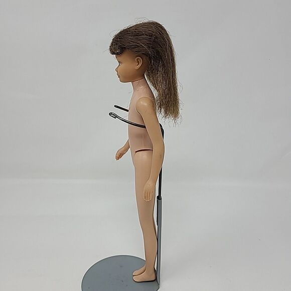 Vtg Skipper Doll 1960s SL #950 Two Tone Brunette Japan Straight Leg - Picture 5 of 10